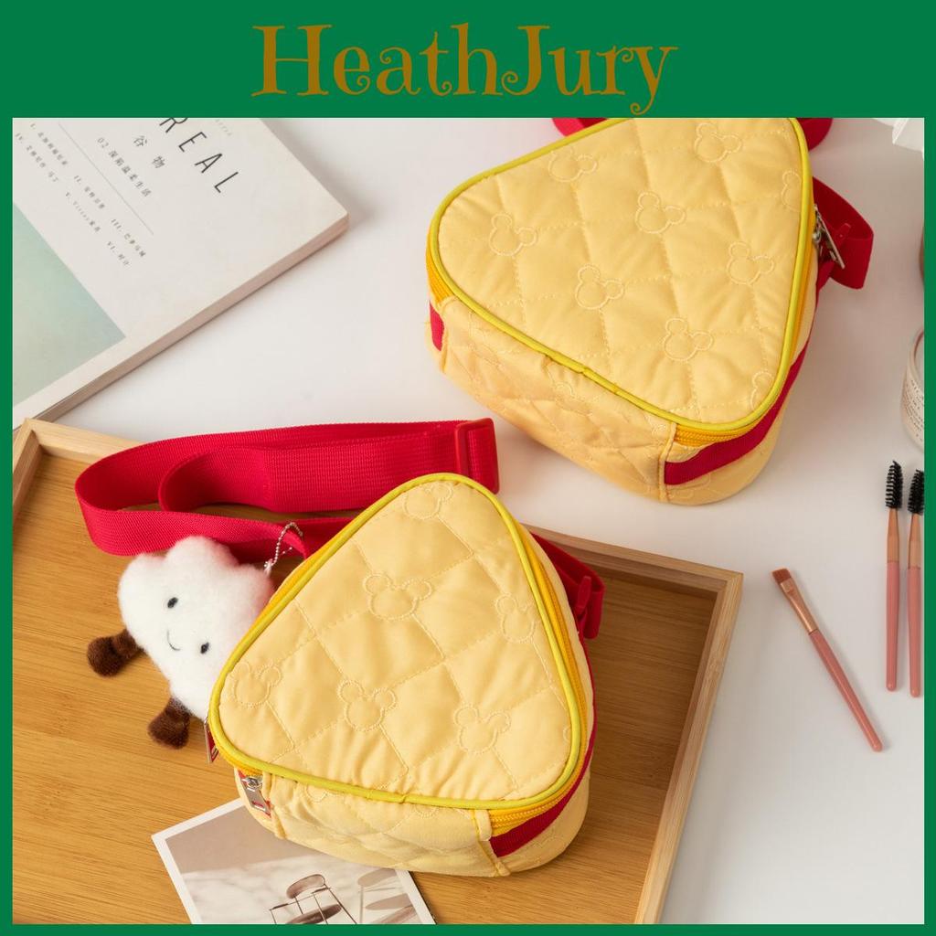 Creative Protective Case For Instant Camera With Embroidery And Cute Cheese Design For Daily Use