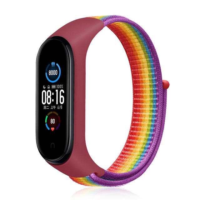 Bracelet for Mi Band 10 8 7 9 Strap Nylon Sport Loop Watch Belt Pulsera Correa Mi Band 4 Wristband Xiaomi Mi Band 5 6 3 Bracelet