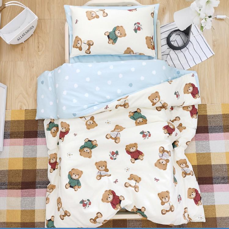 Kids' Bean Fleece Duvet Cover: Double-Sided for Infants, Girls & Boys