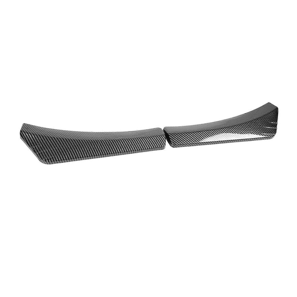 2Pcs Front Bumper Lip Angle Left And Right Bumper Protector Durable High Temperature Resistance Lip Splitter Carbon Fiber Look
