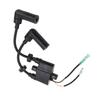 6F5 85570 12 Boat Motor Ignition Coil ABS Marine Outboard Ignition Coil for 9.9 to 40HP 2 Stroke 4 Stroke Engines