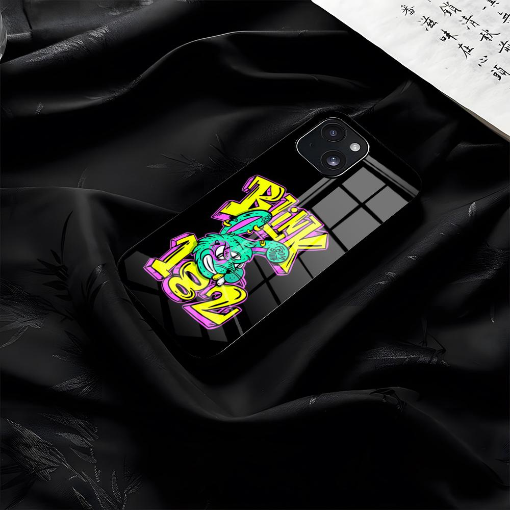 

B-BLINK-182 Band Phone Case For IPhone 17 Pro Max 16 15 14 Pro Max 13 11 Plus Glass Cover iPhone 13