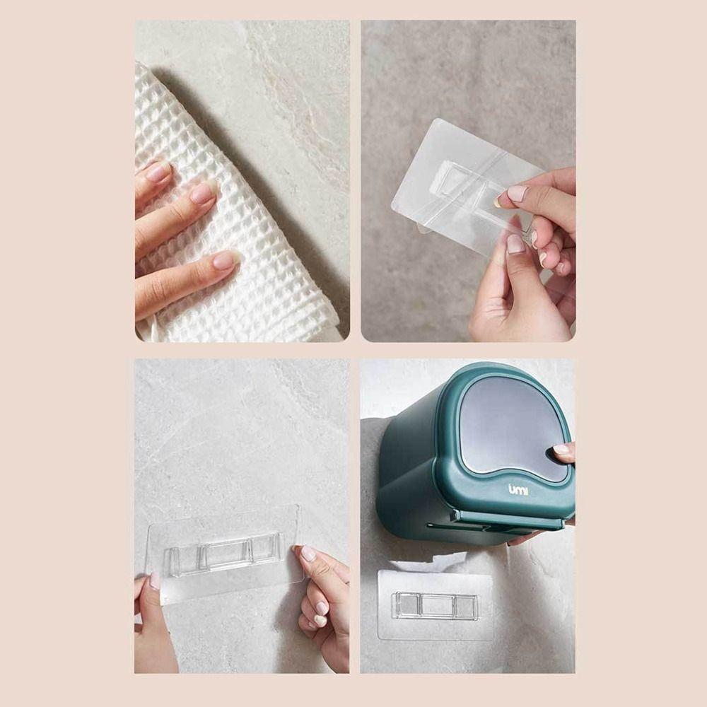 Practical Plastic Wall Mounted Tissue Box Space Saving Waterproof Paper Towel Holder Large Capacity Toilet Paper Box Kitchen
