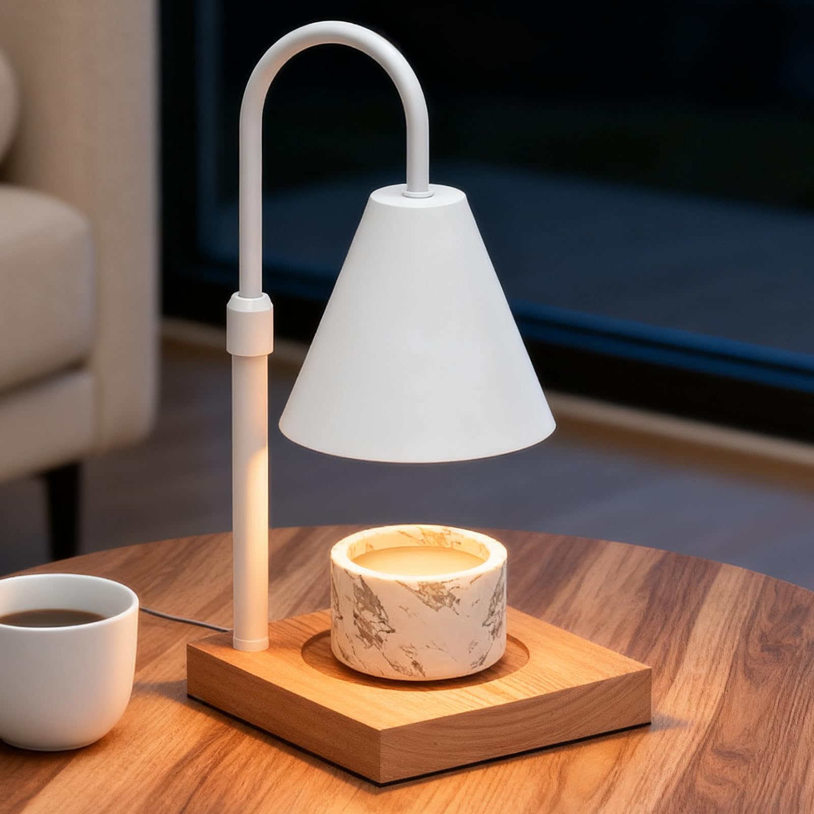 

Подогреватель свечей с таймером [Бесступенчатое диммированиеЗапасная лампаРуководство в комплекте] Ароматерапевтический подогреватель свечейОригинальная упаковка, Идеально в качестве подарка (белый)