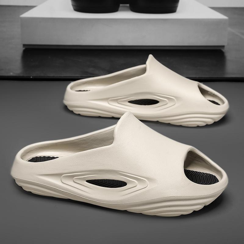 38-45 Herren Groß Mode Weiche Sohle Einzeiler Pantoletten Zuhause Freizeit Hausschuhe Strandsandalen