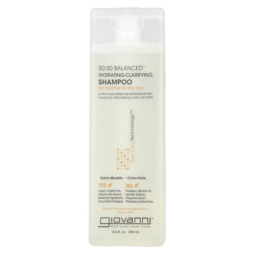 50:50 Balanced, Hydrating-Clarifying Shampoo, Normal to Dry Hair, 250 Ml (8.5 Fl Oz)
