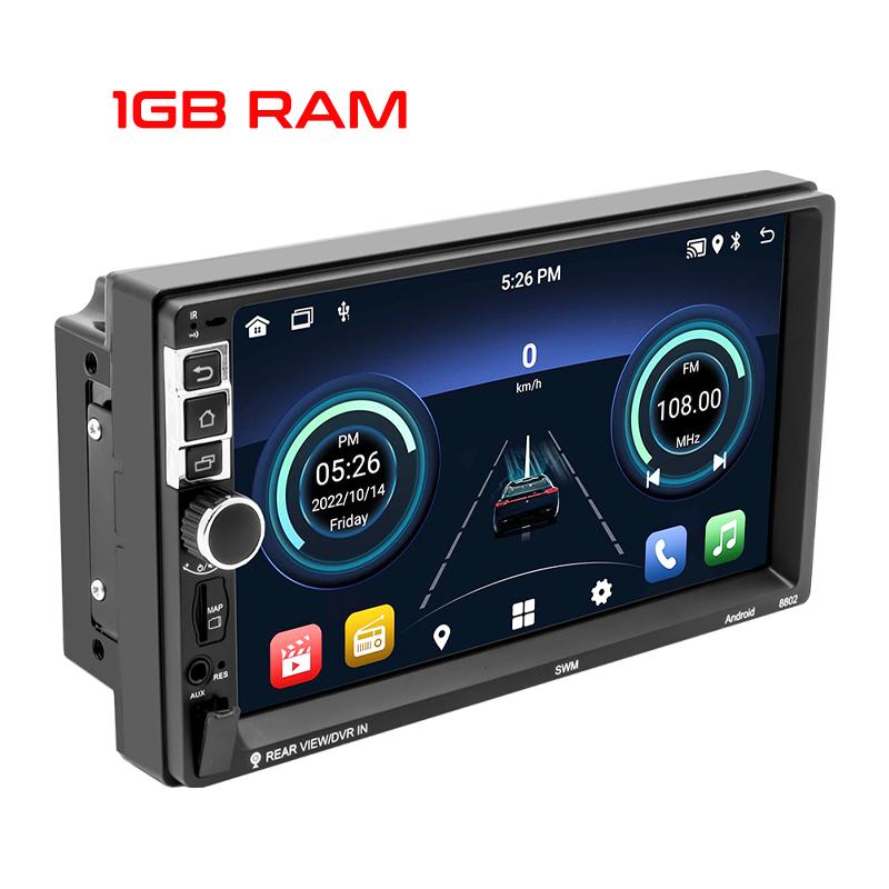 

2 Din Android Car Radio Wireless Carplay Android-Auto Bluetooth RDS GPS-навигация Wifi USB TF Мультимедийный проигрыватель Головное устройство 8802