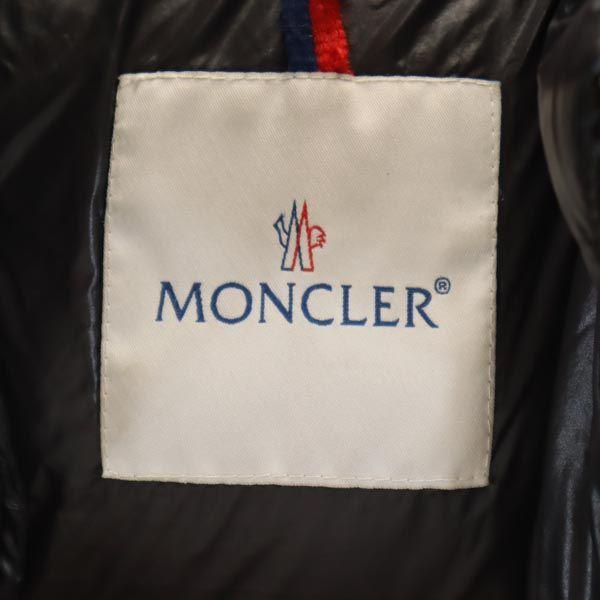 Moncler Пуховик 50,4" черный Вышивка логотипа Детский Б/У