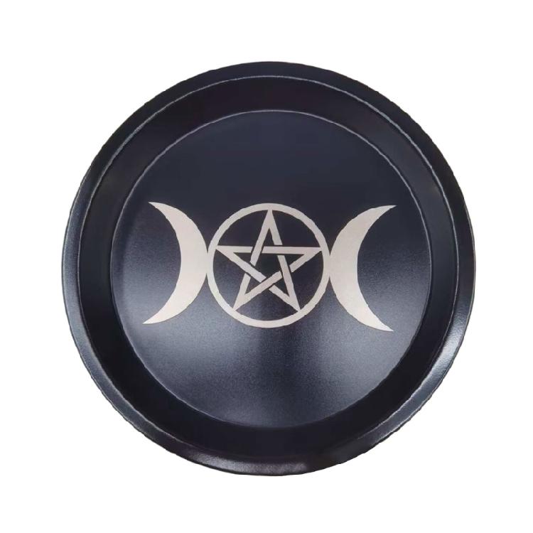 Jewelry Crystal Storage Tray Organizers Ritual Tray Candle Holder Candlestick Plate Decorative Teas Light Stand