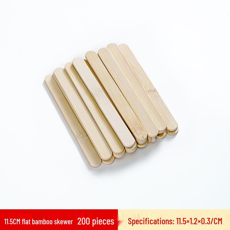 Candied Hawthorn Bamboo Skewers - Thick, Disposable Skewers for BBQ and Grilling