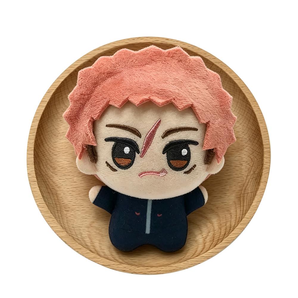 Anime JJK Plush Toy Fushiguro Megumi Ryomen Sukuna Figure Cotton Doll Itadori Yuji Plush Toy Naoya Zenin Plushies Keychains Gift
