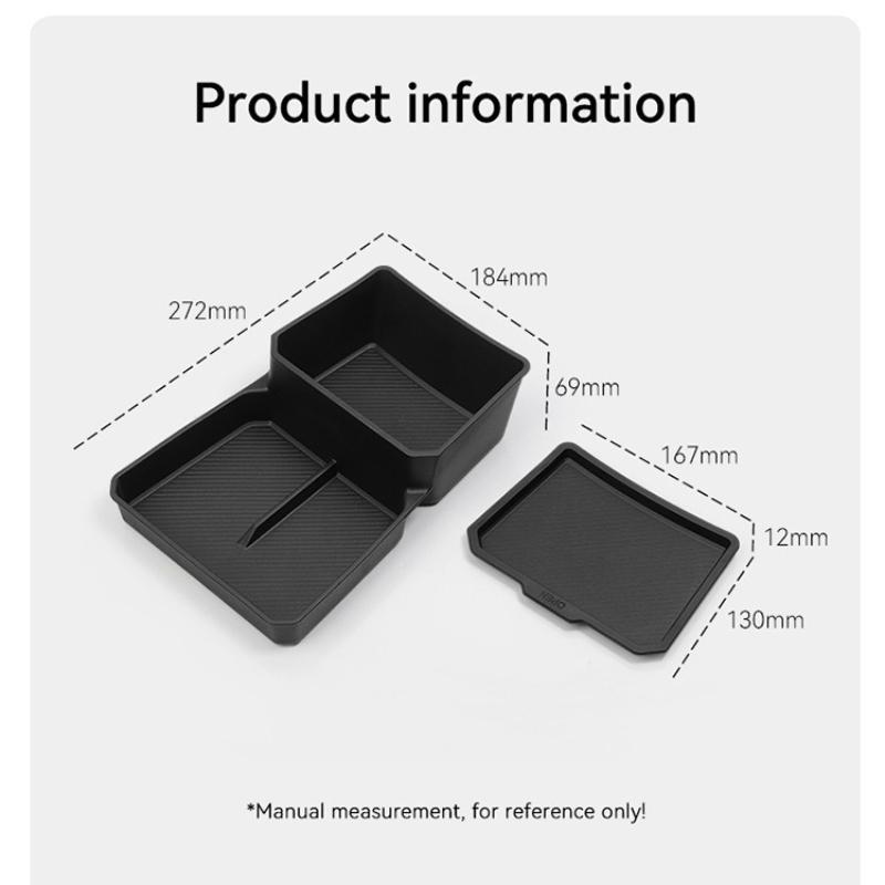 For 24-25 EV3 Car Storage Box Center Console Lower Storage Box Organizers Accessories Box