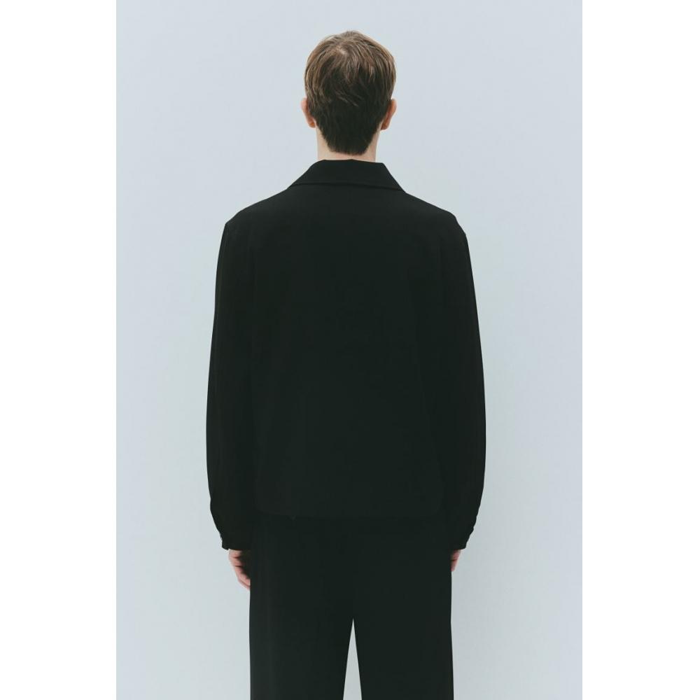 H M Regular Fit sHirt Jacket Black