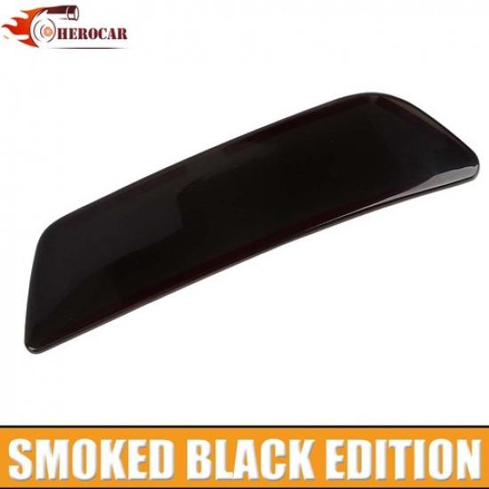 2X Rear Fog Light Lamp Cover Trim For Jeep Cherokee + Smoked Black Exterior