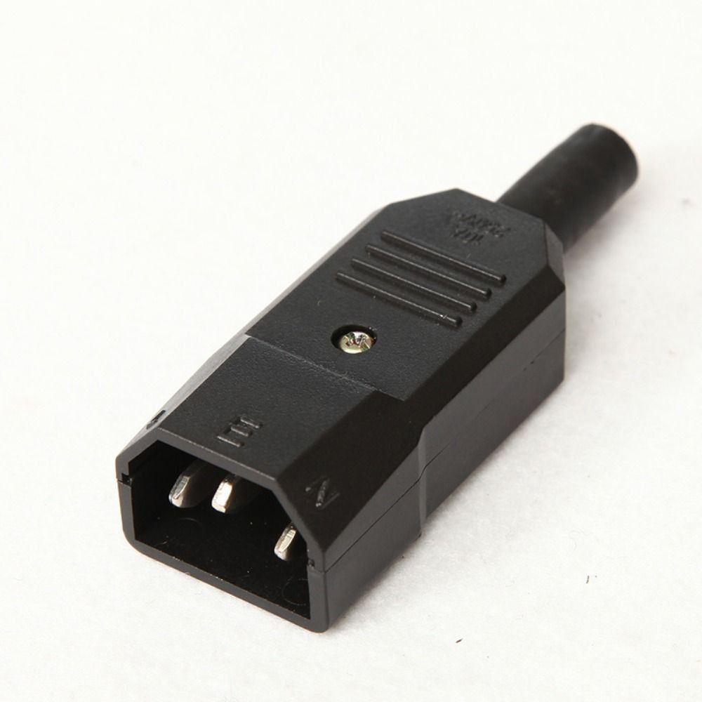 1Pcs Male Female AC Power Connector 3 Pin Power Connector Durable AC Plug Socket