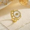 European Hot Sale Demon Eye Rotating Zirconia Ring: Women's Versatile Luxury Style