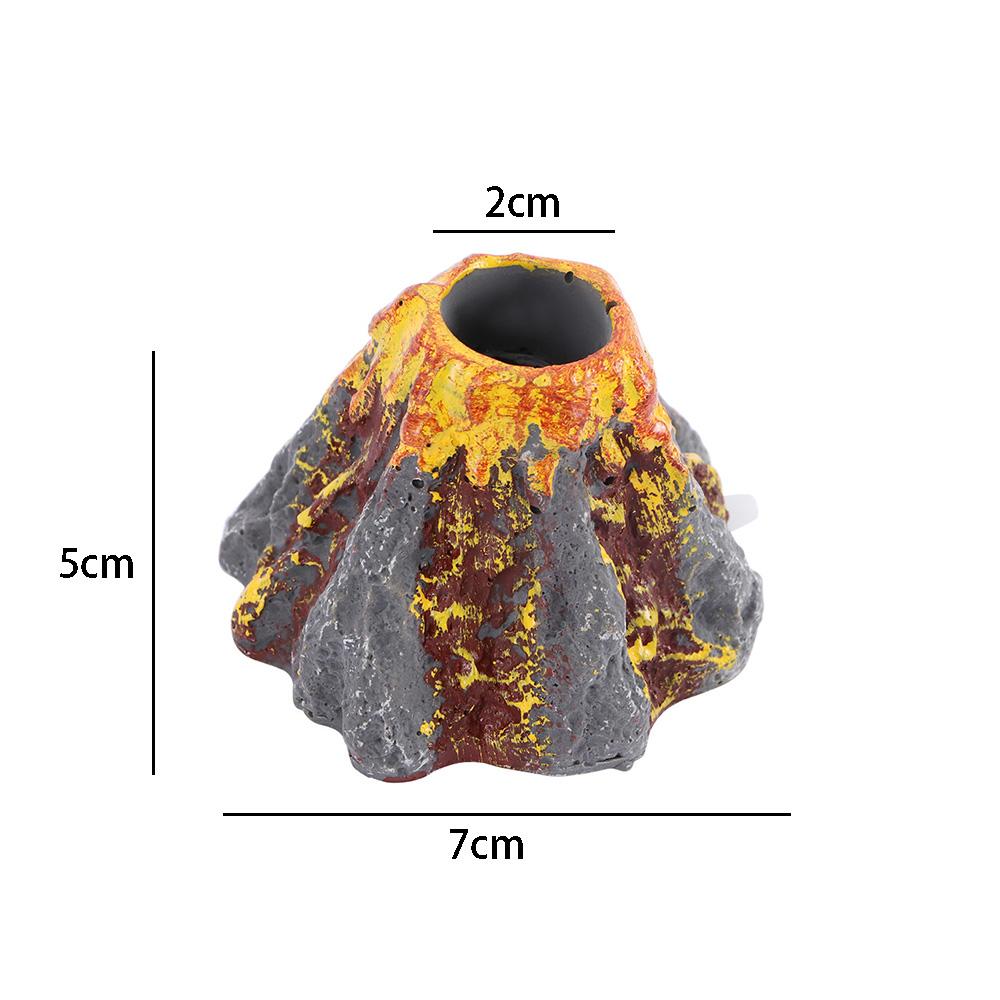Tank Accessories Simulation Volcano Micro-landscape Fish Tank Decor Aquatic Pet Supplies Air Stone
