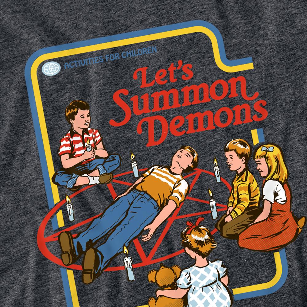 Steven Rhodes Unisex Adult Lets Summon Demons Heather T-Shirt