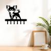 Metal Dog Key Holder Wall Mounted Modern Entryway Decor
