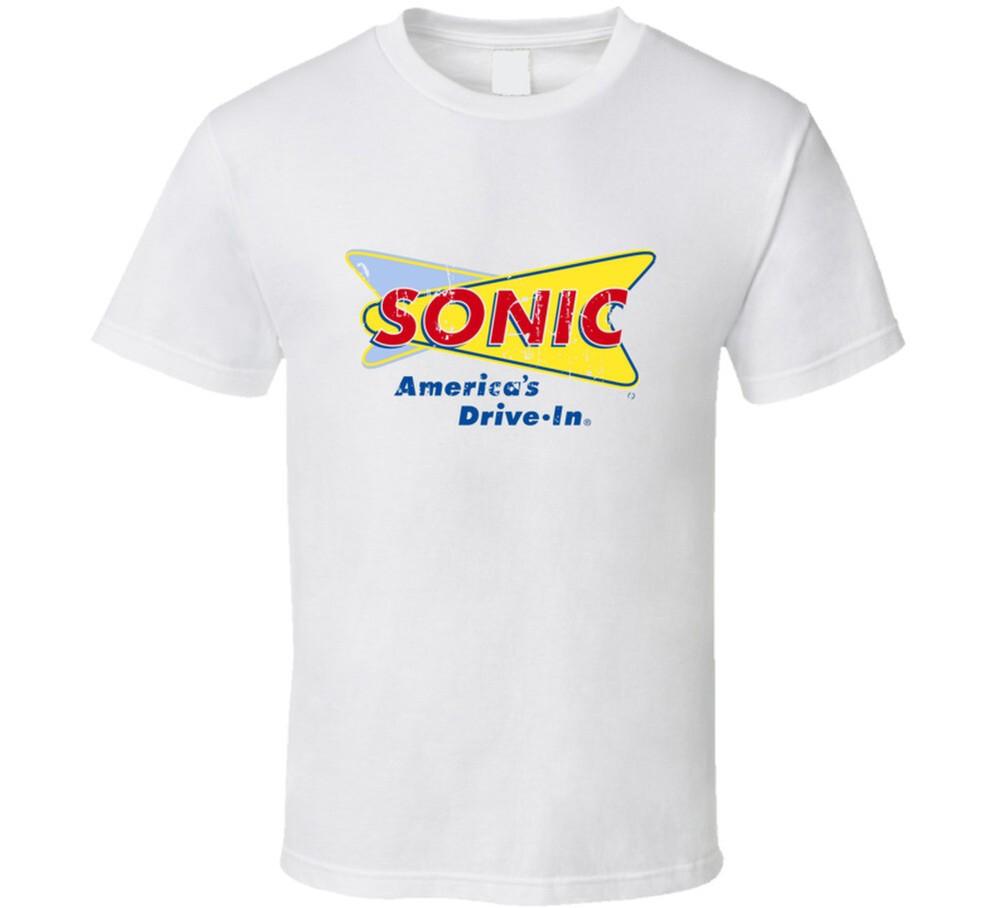 

Sonic Drive-In Fast Food Restaurant Distressed Look T Shirt M