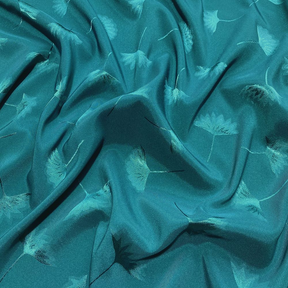 Stretch Imitation Acetic Acid Jacquard Fabric Flower Printed By Meter for Wedding Dress Clothes Skirt Cheongsam Sewing Cloth Red