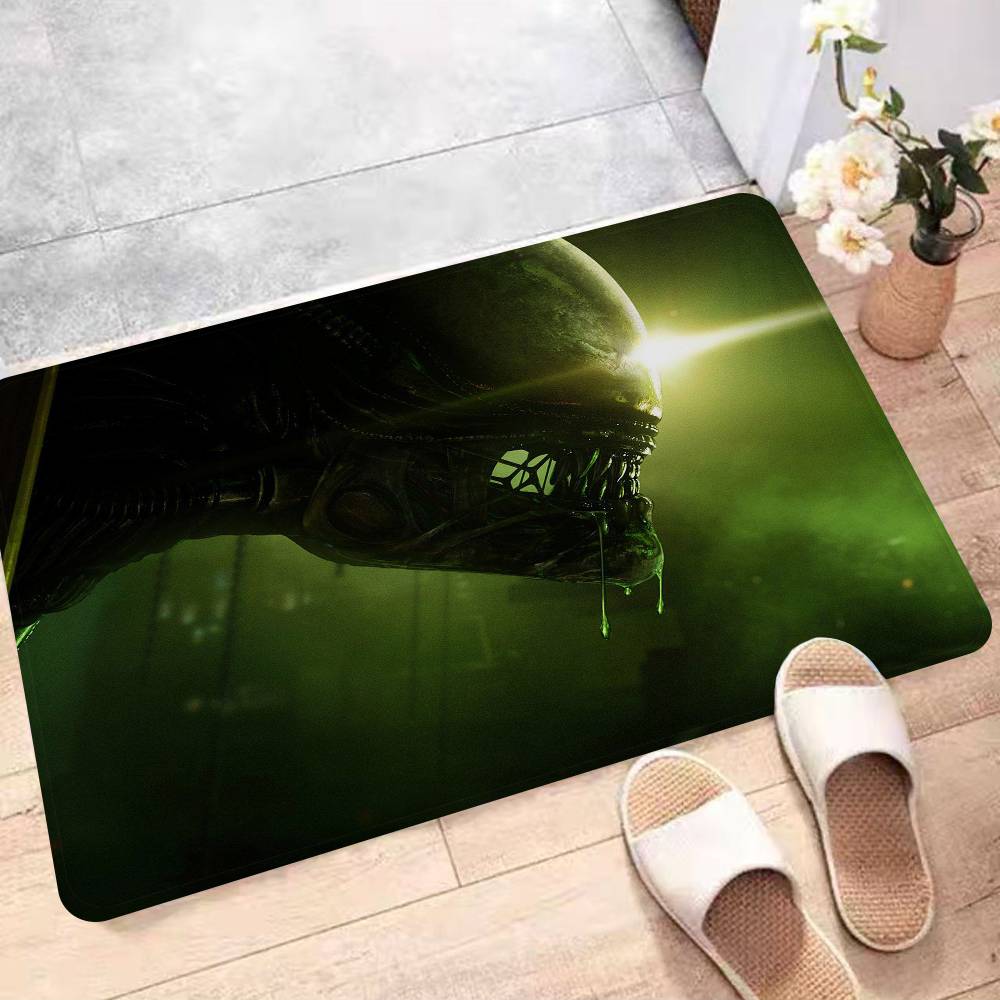 Klassische Sci-Fi Alien Fußmatte Retro Multiple Choice Wohnzimmer Küche Teppich Rutschfest Moderne Heimdekoration