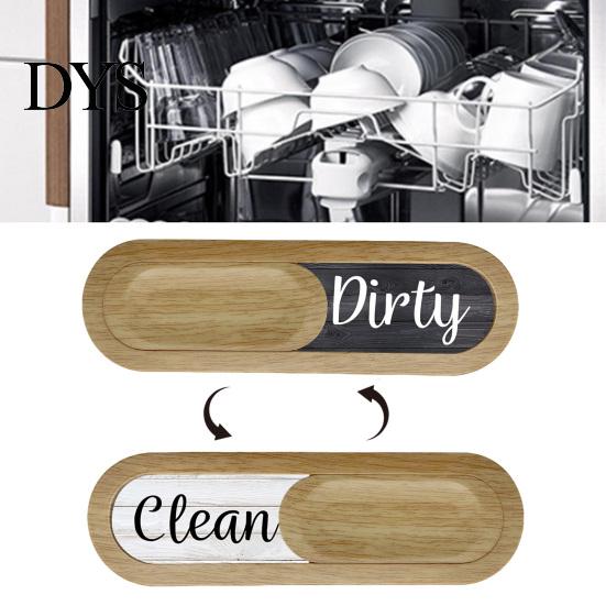 Leicht lesbarer Spülmaschinen-Schild-Magnet Sauber Schmutzig Status einfach anzeigen Leicht magnetisch an Oberfläche für Küche Restaurant Bar Hotel Schieberegler