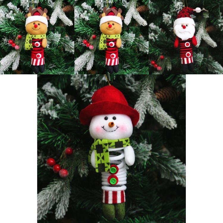 Festive Christmas Figures With Swinging Legs And Fabric Construction For Holiday Decor