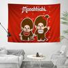 Japanese Cute Doll MMonchhichiS Cartoon Tapestry Art Science Fiction Room Home Decor Wall Hanging Sheets