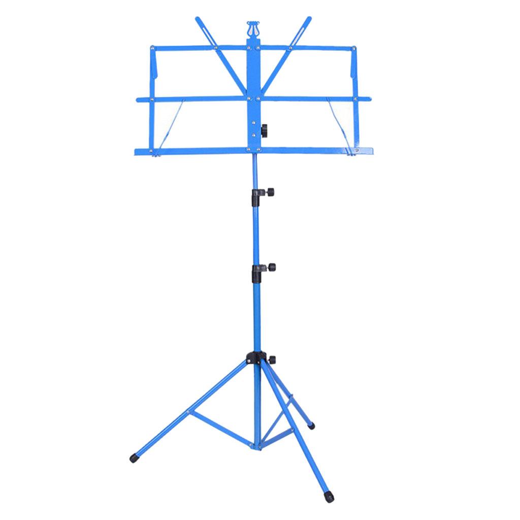Hochwertiger Metall Faltbarer Notenständer Halter Stativ Faltbar Rutschfeste Gummifüße Verstellbarer Notenständer