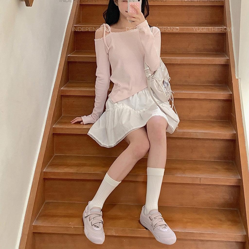 Lan Cabinet 2025 New French Retro Style Velcro Ballet Training Shoes Women's Versatile Casual Sports Shoes