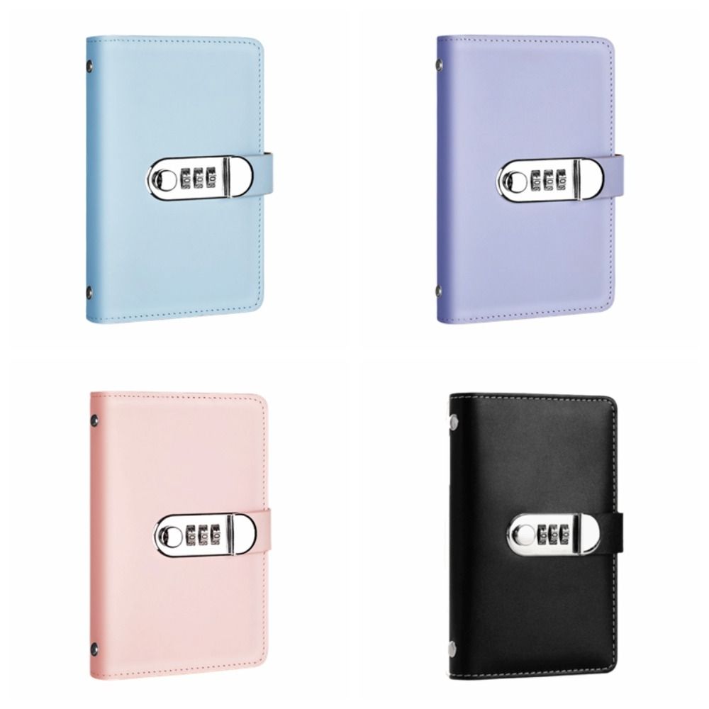 PU Leather Saving Money Binder Portable Account Book Planner Organizer  New Year's Gift