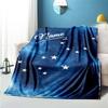 240Gm2 Starry Sky Customize Your Name Outdoor Blanket Suitable For All Seasons Comfortable And Warm Soft Blanket Suitable For Travel Gifts For