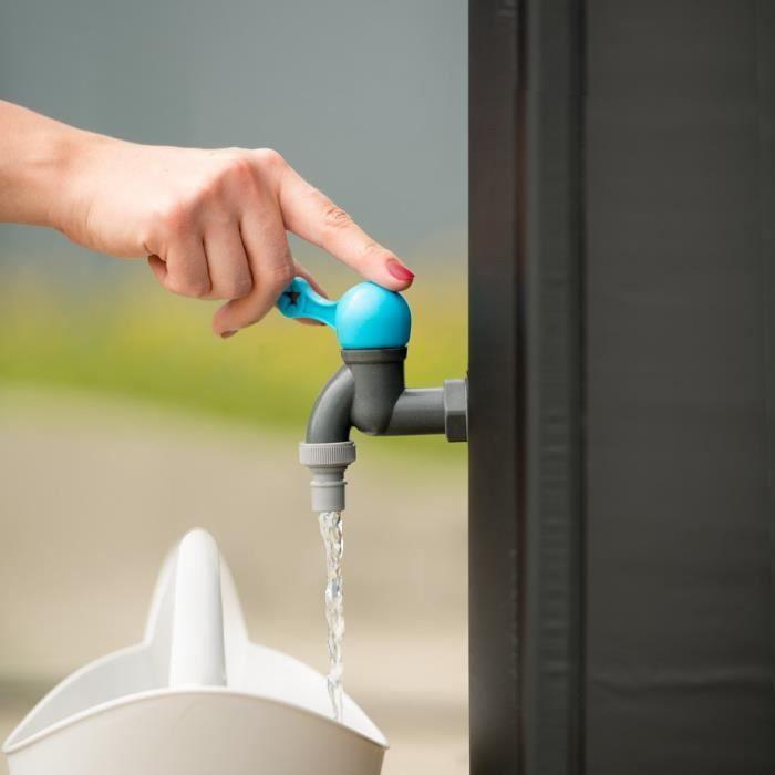 Collecteur d'eau de pluie pliable avec robinet cellfast pour l'arrosage du jardin capacité du réservoir 250l