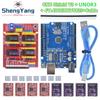 TZTUNO R3 Shield V3 Engraving Machine 3D Printe+ 4pcs DRV8825 Or A4988 Driver Expansion Board For Arduino With USB Cable