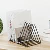 Desktop   Rack Rustproof Simple   Geometric Iron File Holder Decoration for   Study Living Room