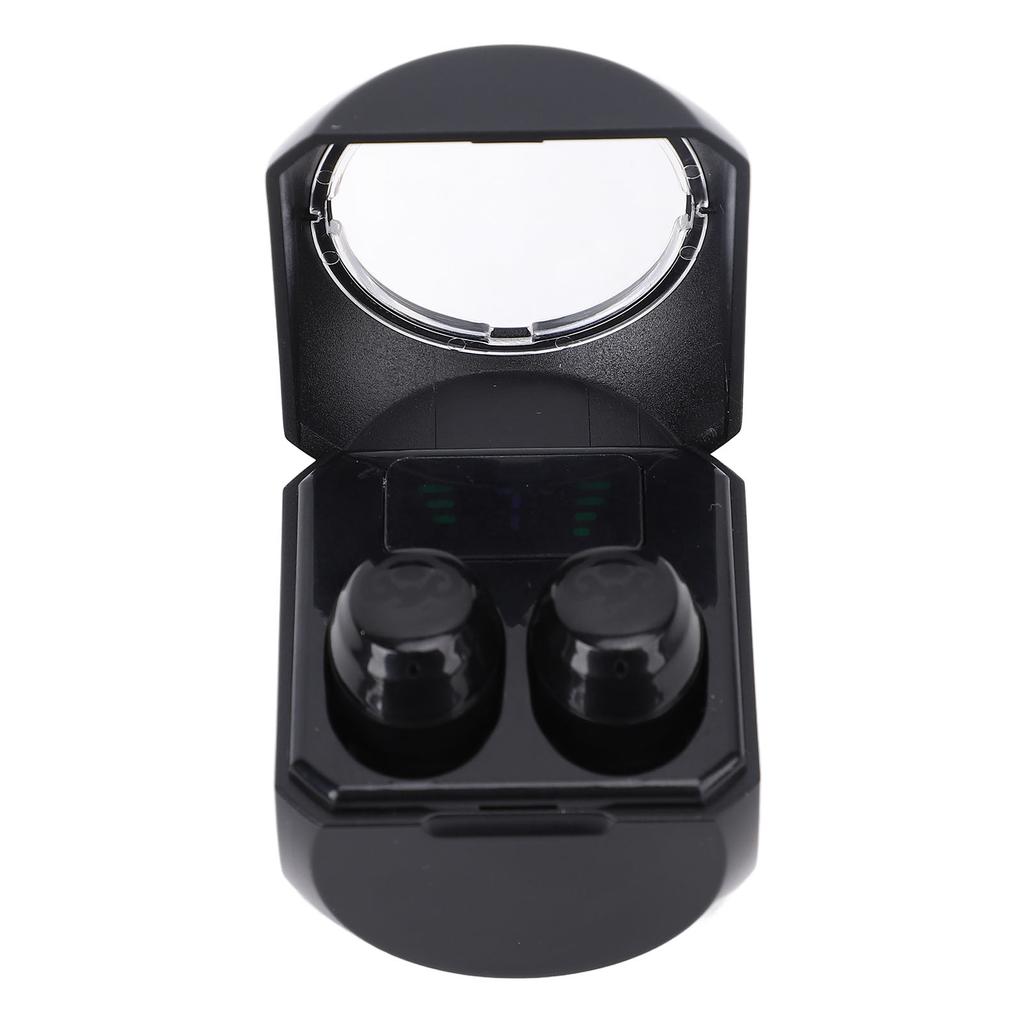 Schwarze Ohrhörer Lange Akkulaufzeit Wiederaufladbare Bluetooth-Kopfhörer mit Ladecase Ohrstöpsel für Business