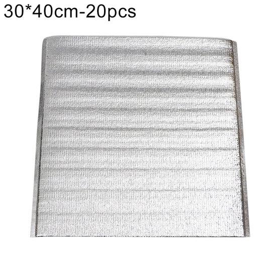 20Pcs Lunch Bag Thermal Insulation Aluminum Foil Disposable Food Delivery Pouch