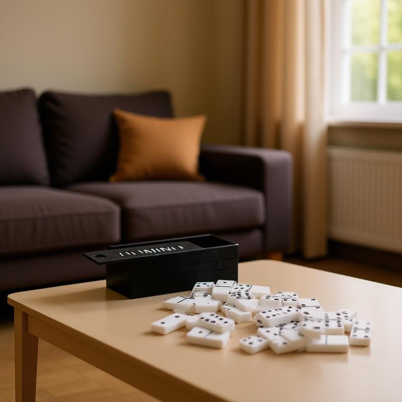 1 Set 1:12 Dollhouse Accessories Miniature Domino Model Building Learning Educational Toy Dot Dominoes Board Game