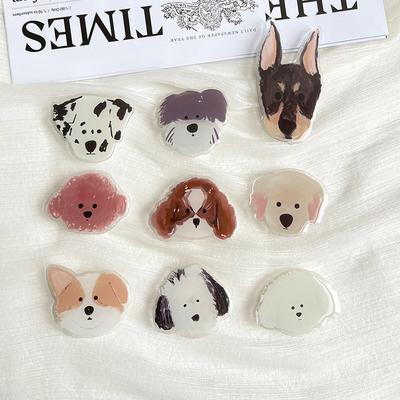 Korean Cartoon Dog Telescopic Phone Airbag Holder