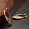 Kinel Rose Gold Long Drop Earrings For Women Luxury Wedding Earrings