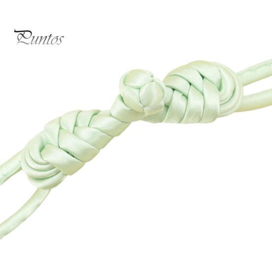 

2 шт. пуговица Cheongsam, элегантная мягкая ткань, классическая пуговица с китайским узлом и длинным хвостом для костюма Тан, украшение костюма светло-зеленый