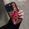 Leopard Print Flowers Are Suitable for Apple 15promax Mobile Phone Case iPhone14/13/12 European and American Personality 11ProMax