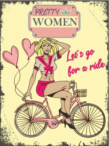 Pretty Woman Vintage Retro Metal SignAluminum 20x30cm（7.8x11.8inch）