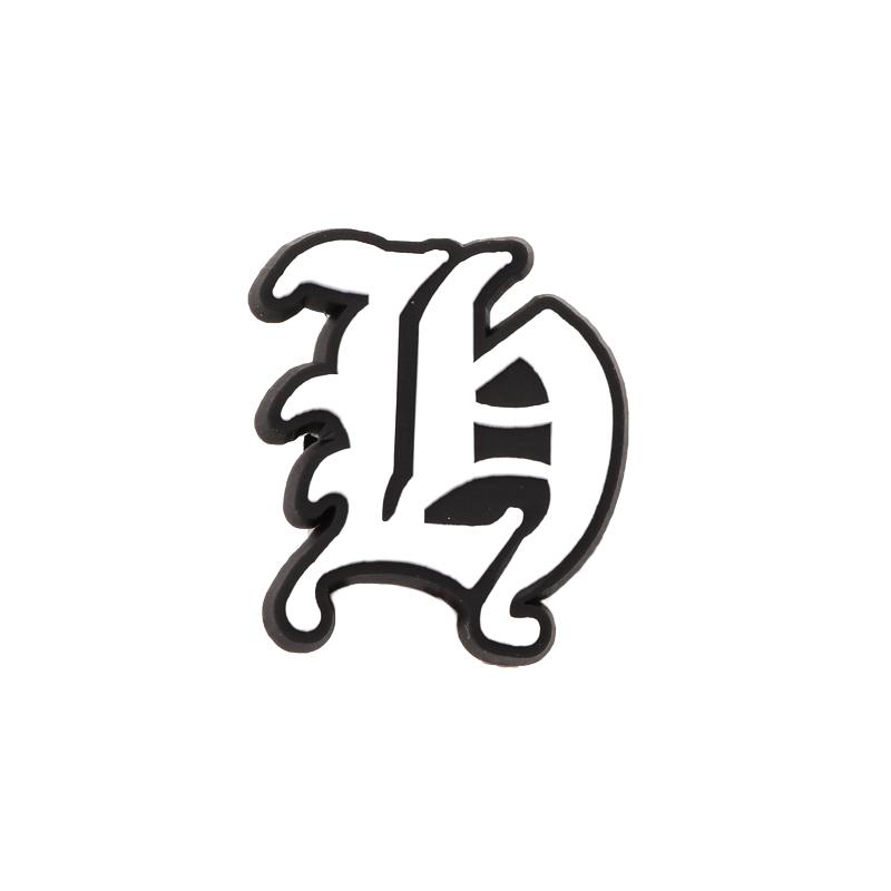 Maxun Old Alphabet Shoe Charms Letter Decoration for Clog Sandals Cute Grapheme Bracelet Party Accessories Favor 1 PCS