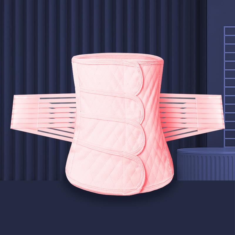 Custom  Adjustable Shapewear Slimming Breathable Abdominal Postpartum Belly Wrap Belt S розовый