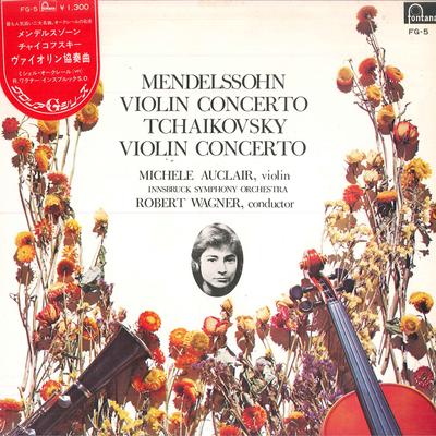 LP Record MICHELE AUCLAIR INNSBRUCK SYMPHONY  Mendelssohn Tchaikovsky Violin CON FG5 FONTANA Japan Classical Used