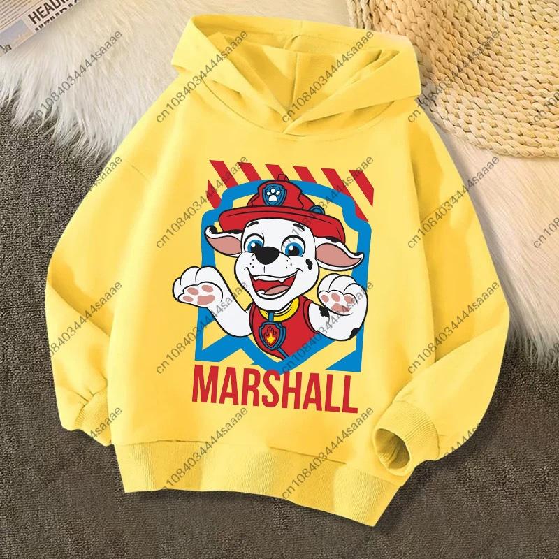 Cute PAW Patrol Kids Hoodies Skye Rubble Print Sweatshirt Trendy Long Sleeve Pullover Toddler Boys Girls Daily Outfit Gifts
