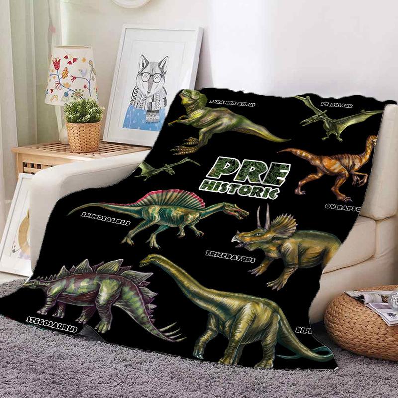 Park Dinosaur Jurassic Blanket Flannel Winter Bed Sofa Blanket Room Decoration