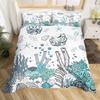 Octopus Bedding Set Twin Octopus Tentacles Bed Duvet Cover Sea Animals Comforter Cover Ocean Theme Quilt Cover With 2 Pillowcase